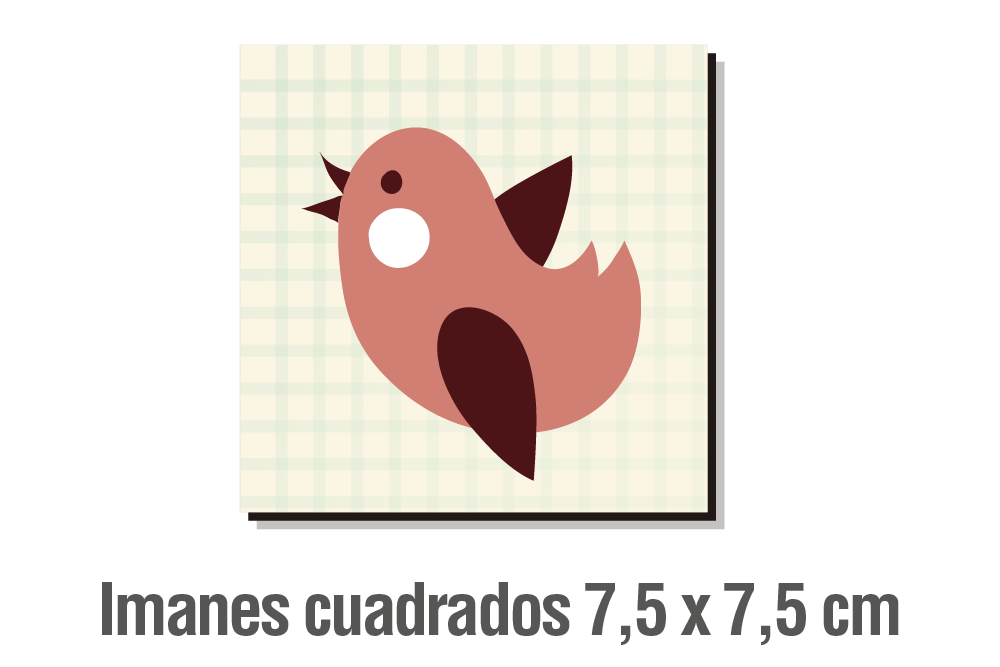 IMANES CUADRADOS 7,5 X 7,5 CM
