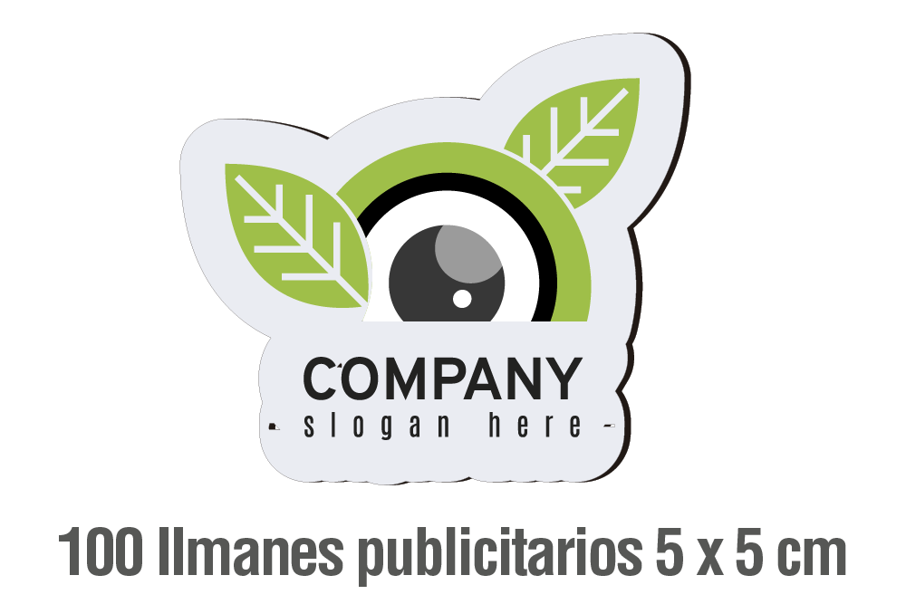 100 IMANES PUBLICITARIOS 5 X 5 CM