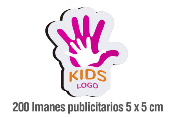 200 IMANES PUBLICITARIOS 5 X 5 CM