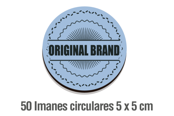 50 IMANES CIRCULARES 5 X 5 CM