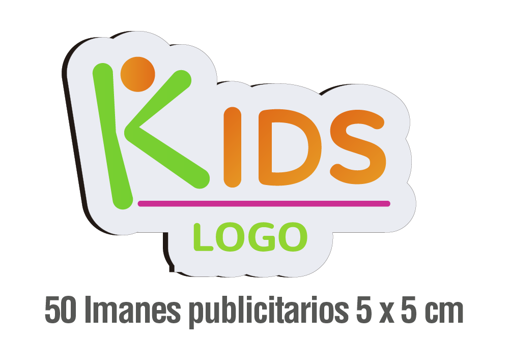 50 IMANES PUBLICITARIOS 5 X 5 CM