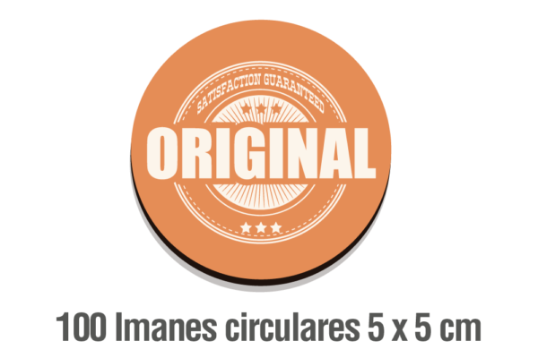 100 IMANES CIRCULARES 5 X 5 CM