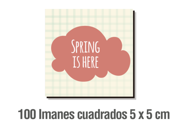100 IMANES CUADRADOS 5 X 5 CM