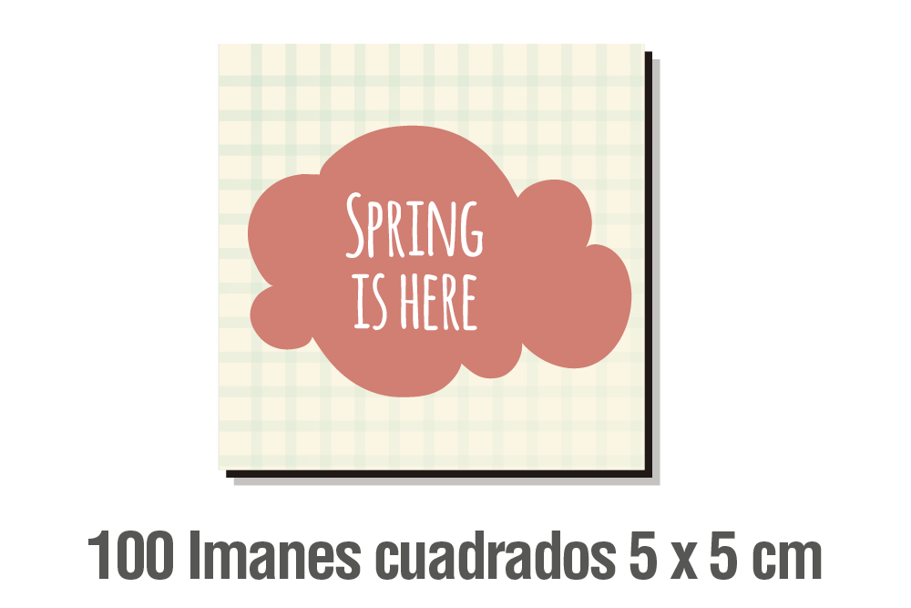 100 IMANES CUADRADOS 5 X 5 CM