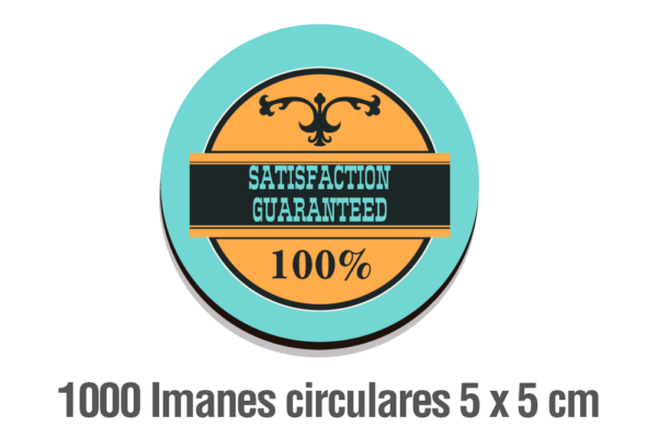 1.000 IMANES CIRCULARES 5 X 5 CM