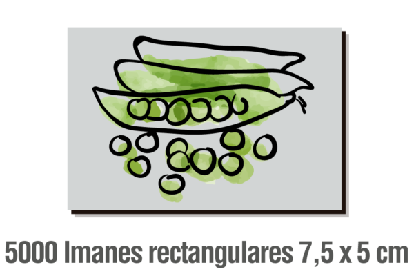5.000 IMANES RECTANGULARES 7,5 X 5 CM