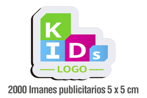 2.000 IMANES PUBLICITARIOS 5 X 5 CM