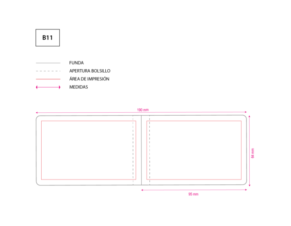 FUNDA PARA TARJETAS DOBLE - Imagen 3