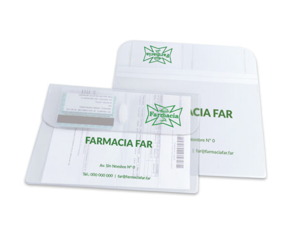Funda A5 transparente solapa