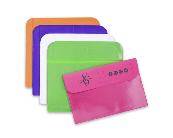 FUNDA PÓLIZA DE SEGUROS A5, CON SOLAPA + CIERRE VELCRO + TARJETERO - Imagen 2