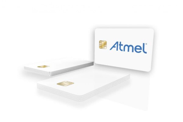 Tarjetas Pvc Blancas inteligente de memoria con chip de contacto Atmel 24LC02B