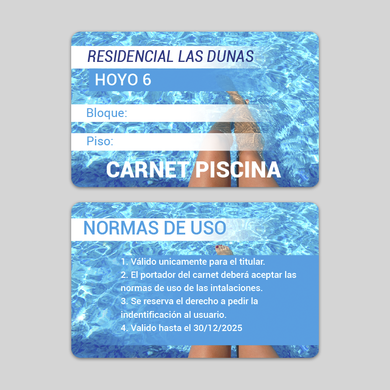 Piscina Accesos Pvc Ecológico