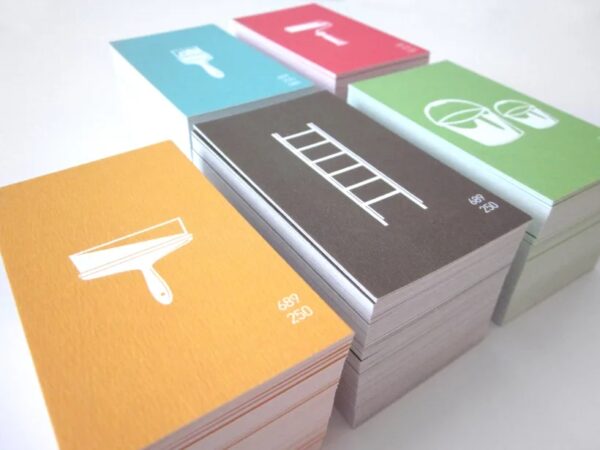 Tarjetas de Visita Pintores Papel 350gr 8,5x5,5mm. - Imagen 7