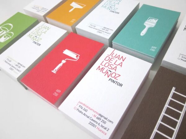 Tarjetas de Visita Pintores Papel 350gr 8,5x5,5mm. - Imagen 9