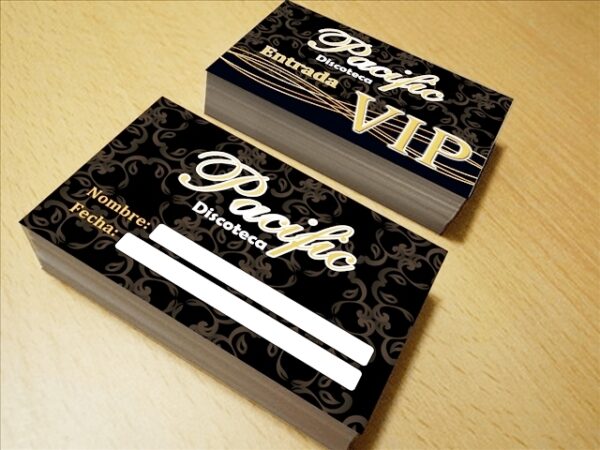 Tarjetas de Presentación Discoteca Papel