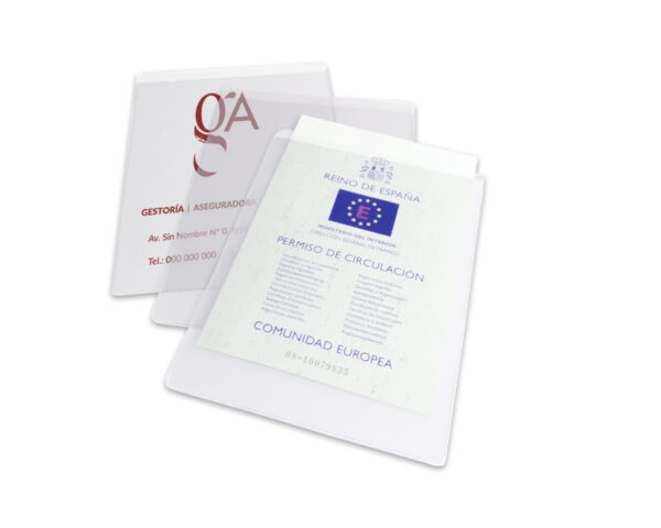FUNDA PERMISO DE CIRCULACIÓN SIMPLE TRANSPARENTE, A6