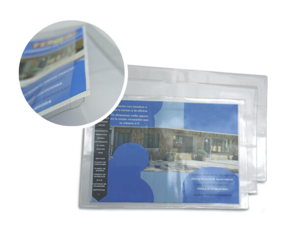FUNDA PÓLIZA CON BOLSILLO + PAPEL OFFSET REEMPLAZABLE