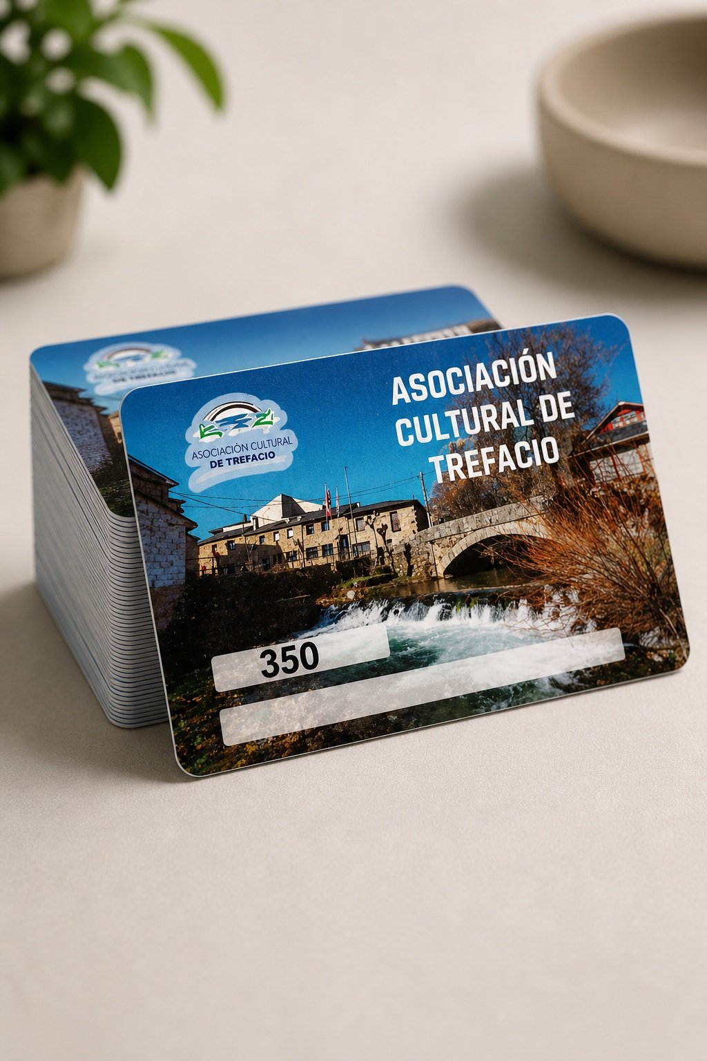 Trabajo de carnet de socio personalizado en PVC
